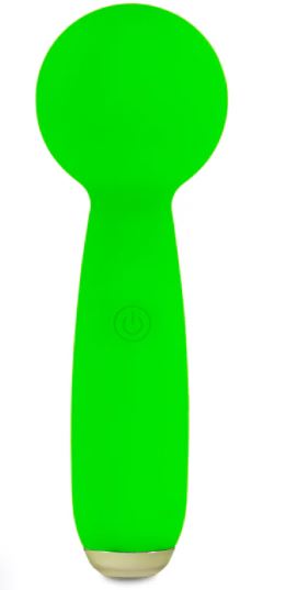 PETITES LIL EXCLAIM MINI WAND VIBRATOR GREEN