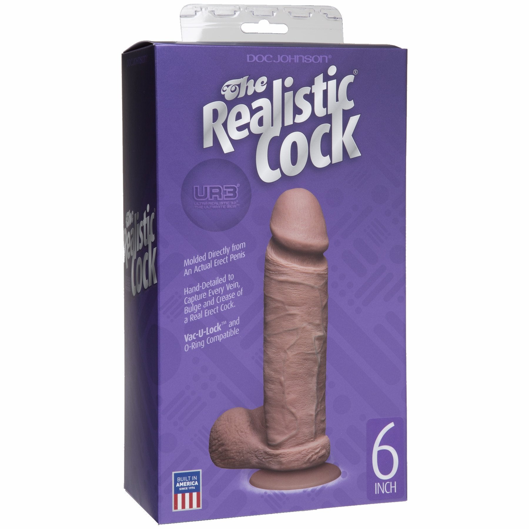 Realistic Cock UltraSkyn 6" – Brown