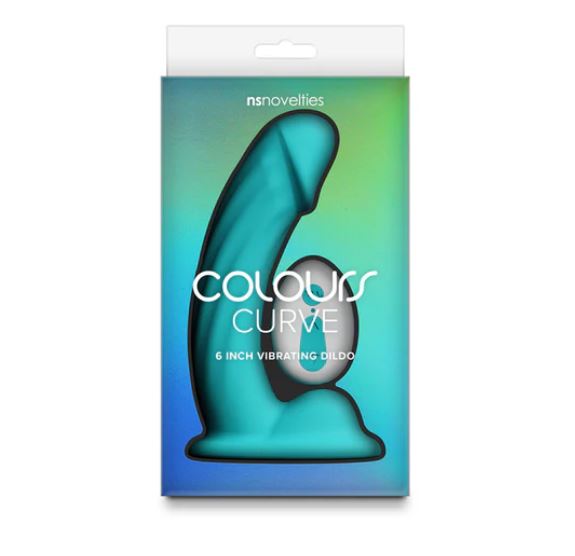 COLOURS CURVE VIBR. 6' DILDO TEAL