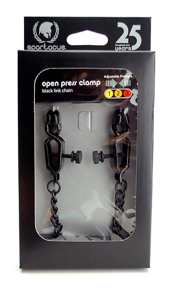 OPEN WIDE BLACKLINE CLAMP W/ LINK CHAIN