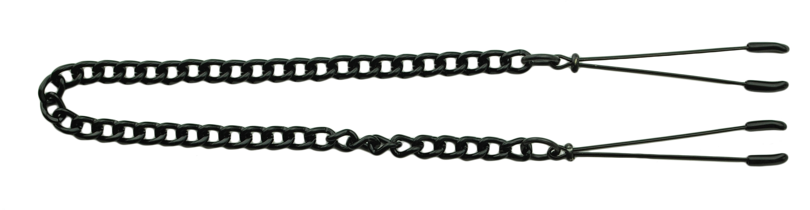 BLACK TWEEZER CLAMP W/LINK CHAIN