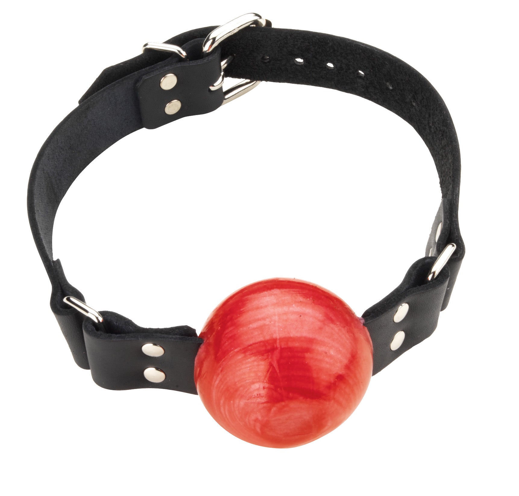 2IN RED BALL GAG W/BUCKLE