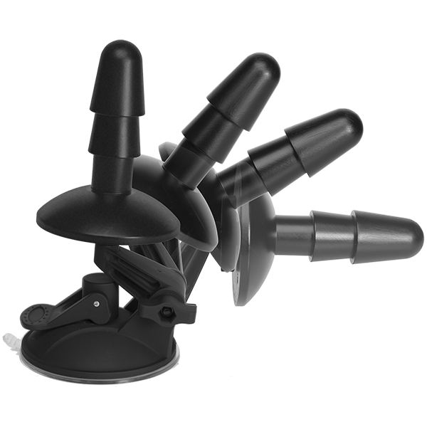 VAC U LOCK DELUXE SUCTION CUP PLUG BLACK