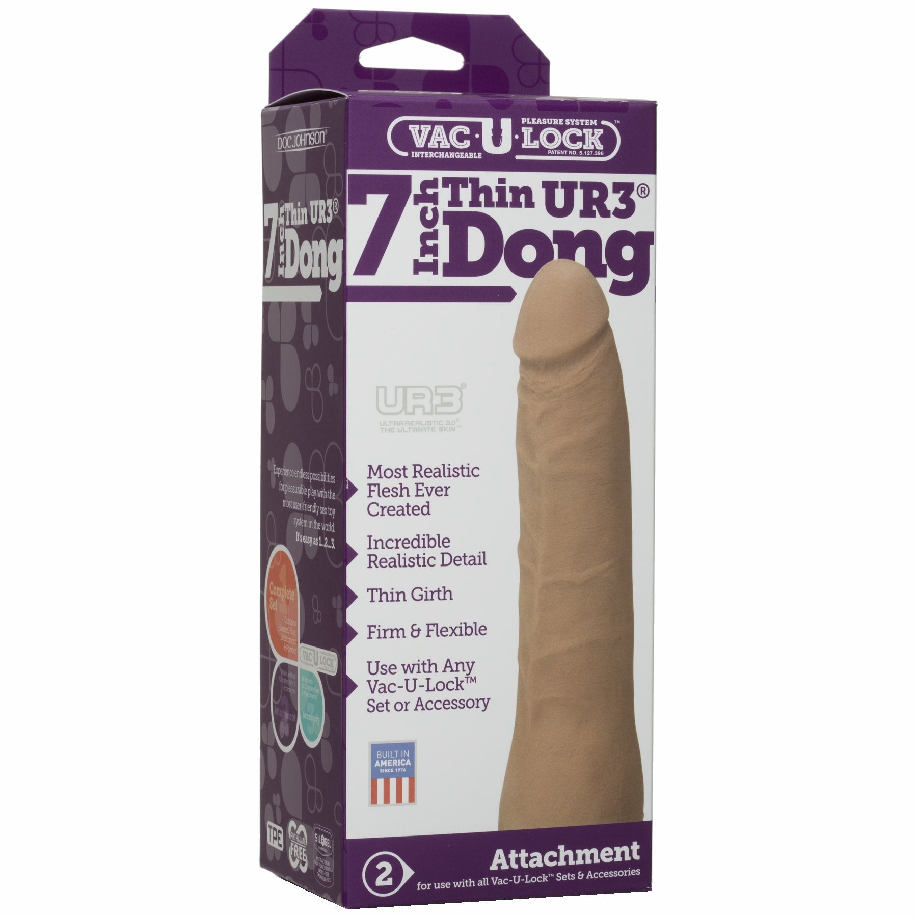 VAC U LOCK 7IN THIN DONG BROWN