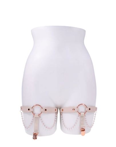 PEACHES N CREAME PEARL GARTERS
