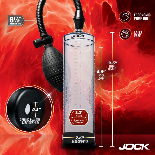 JOCK ADVANCED AMP UP PENIS PUMP W/BULB