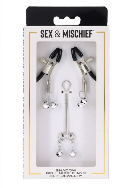 SEX & MISCHIEF SHADOW BELL NIPPLE AND CLIT JEWELRY