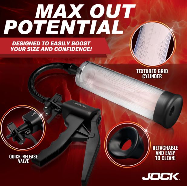 JOCK ADVANCED AMP UP PENIS PUMP W/TRIGGER HANDLE