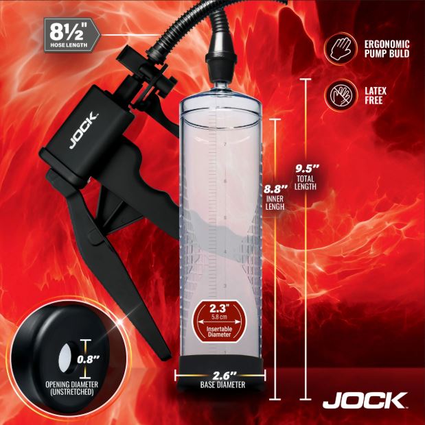 JOCK ADVANCED AMP UP PENIS PUMP W/TRIGGER HANDLE