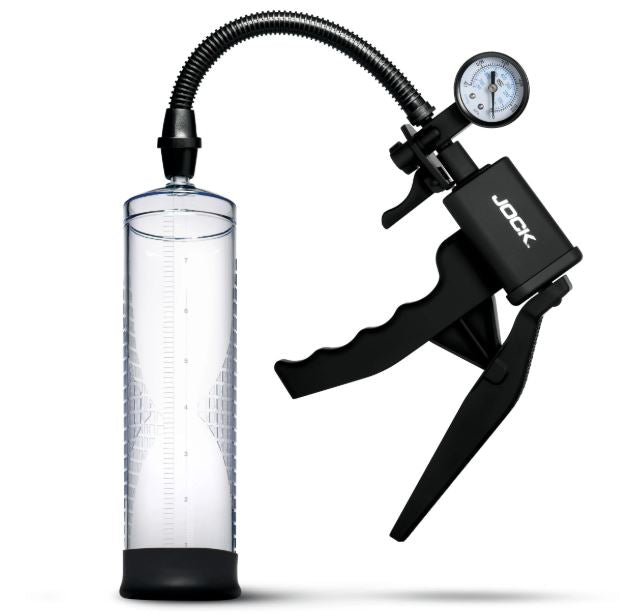 JOCK ADVANCED PUMP UP PENIS PUMP W/GAUGE &TRIGGER HANDLE