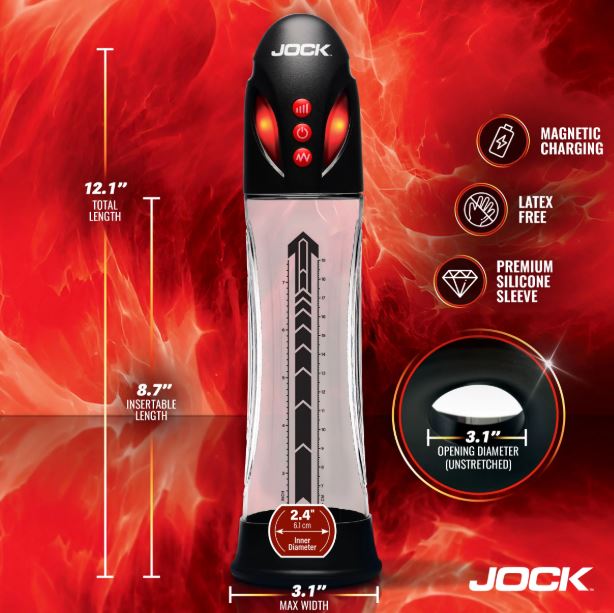 JOCK ADVANCED POWER UP AUTOMAT WATERPROOF PENIS PUMP