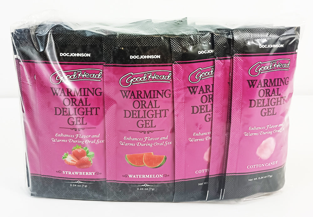 Goodhead Warming Oral Delight Gel – 48 Assorted Pieces, 0.24 oz