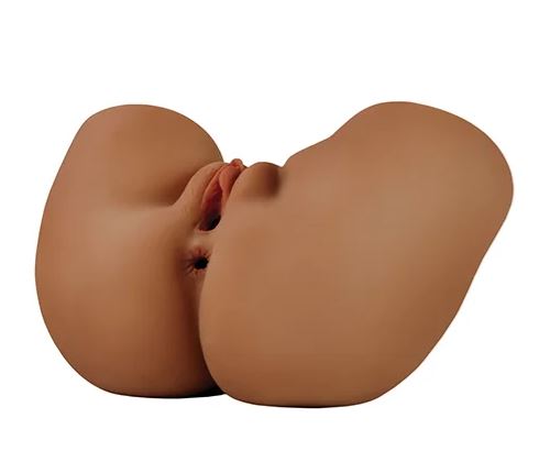 PDX ELITE SHAKE THAT ASS VIBRATING MEGA MASTURBATOR BROWN