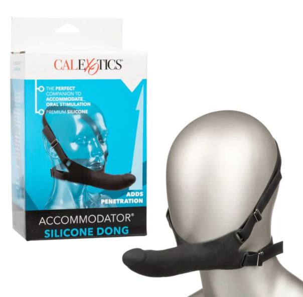 Accommodator Silicone Dong – Black