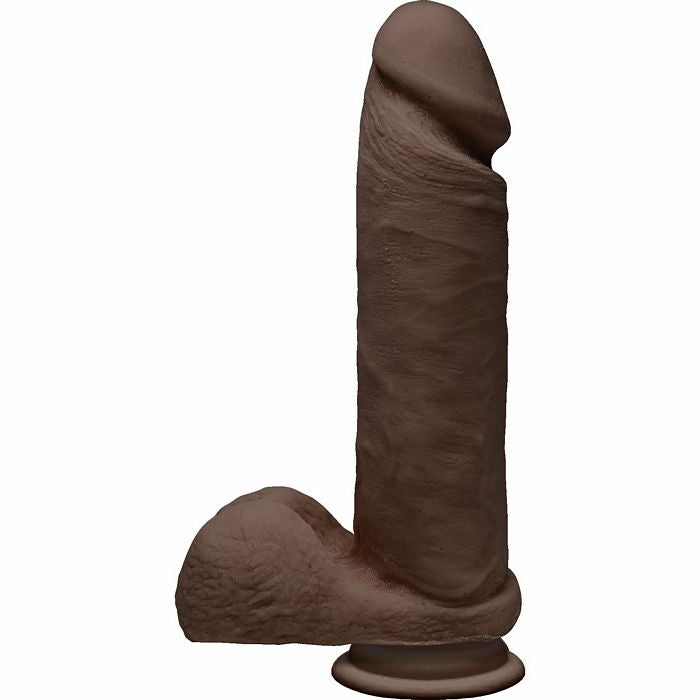 The D Perfect D 8" with Balls – Chocolate Brown
