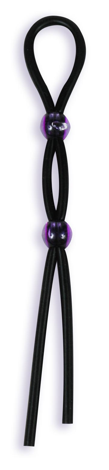 SILICONE COCK TIES BLACK