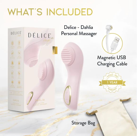 DELICE DAHLIA STIMULATING PERSONAL MASSAGER PINK
