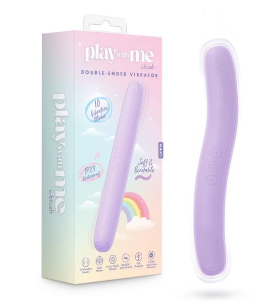 PLAY WITH ME SILICONE DOUBLE ENDED VIBRATOR