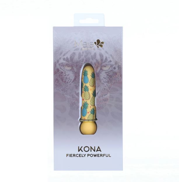 KONA RECHARGEABLE POWERFUL BULLET PINNEAPPLE PRINT JAGUAR POWER