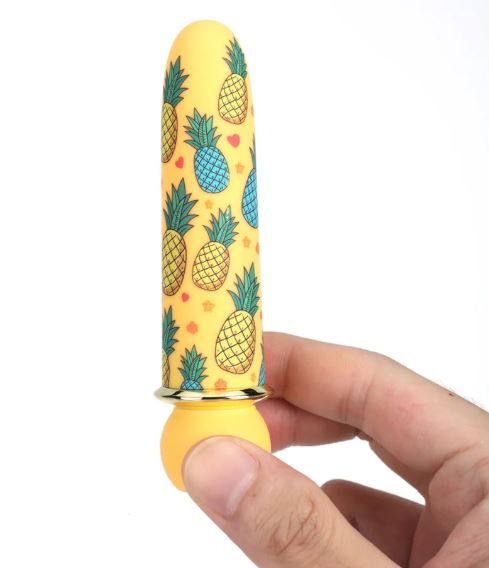 KONA RECHARGEABLE POWERFUL BULLET PINNEAPPLE PRINT JAGUAR POWER