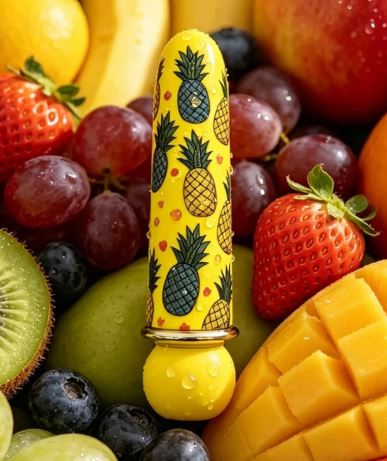 KONA RECHARGEABLE POWERFUL BULLET PINNEAPPLE PRINT JAGUAR POWER