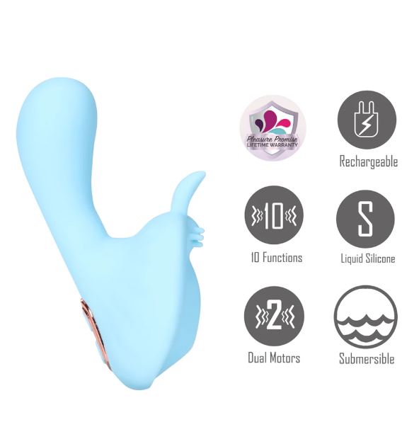 AVERI DUAL STIM VIBE BLUE