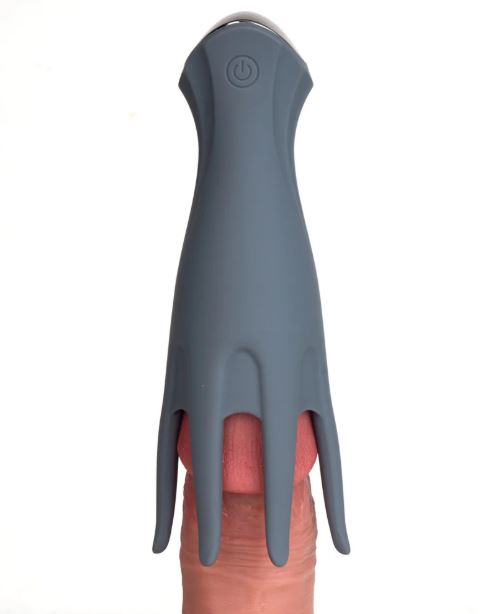 LEO GREY SILICONE TICKLING VIBRATOR