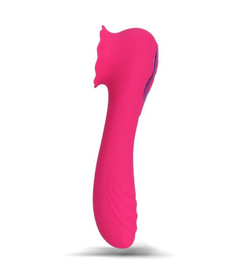 ROZA 10 FUNCTION SILICONE PREMIUM DUAL MOTOR ROSE MASSAGER PINK