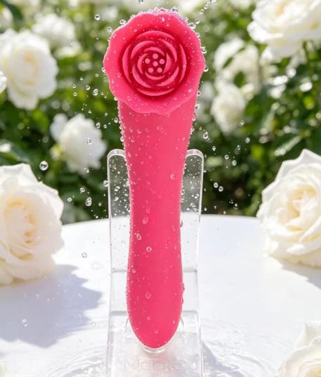 ROZA 10 FUNCTION SILICONE PREMIUM DUAL MOTOR ROSE MASSAGER PINK