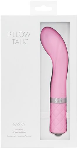 Pillow Talk Sassy G-Spot Vibe with Swarovski Crystal – Pink