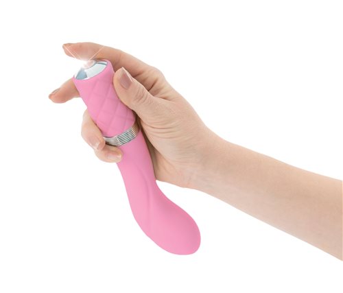 Pillow Talk Sassy G-Spot Vibe with Swarovski Crystal – Pink