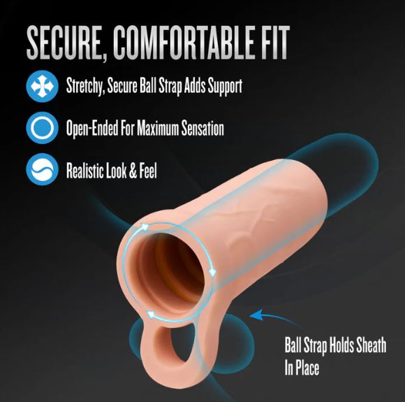 PERFORMANCE PENIS EXTENDER ENHANCEMENTE SLEEVE 3.5 VANILLA"