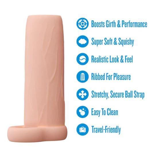 PERFORMANCE PENIS EXTENDER ENHANCEMENTE SLEEVE 4.25 VANILLA"