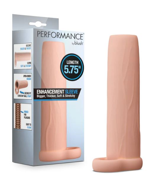 PERFORMANCE PENIS EXTENDER ENHANCEMENTE SLEEVE 5.75 VANILLA"
