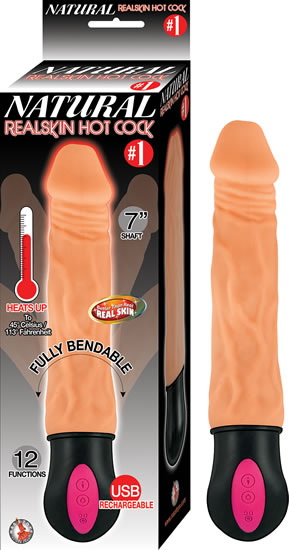 Natural Realskin Hot Cock #1 7" – Flesh
