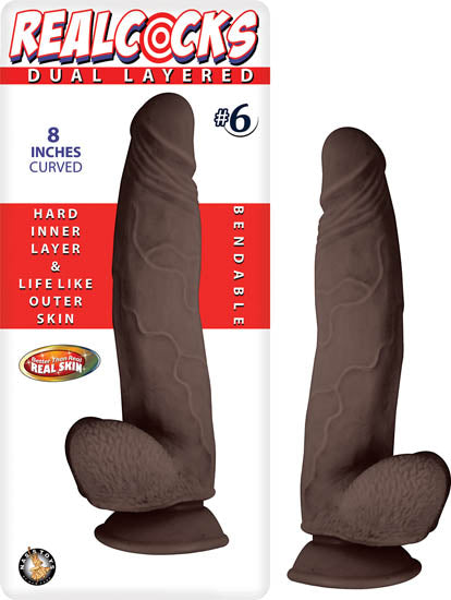REAL COCKS DUAL LAYERED #6 DAR
