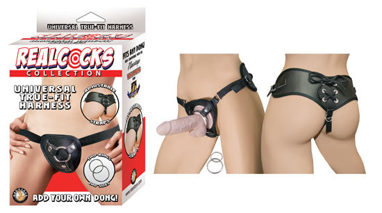 Real Cocks Universal True Fit Harness – Black