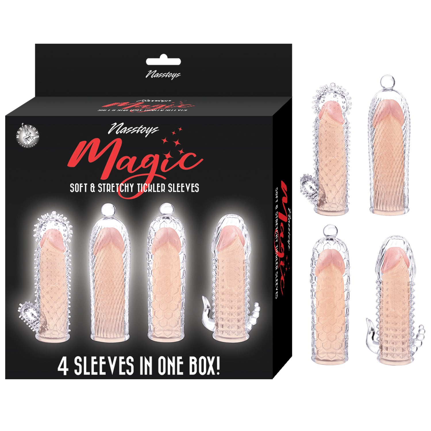 MAGIC SOFT & STRETCHY TICKLER SLEEVES - CLEAR