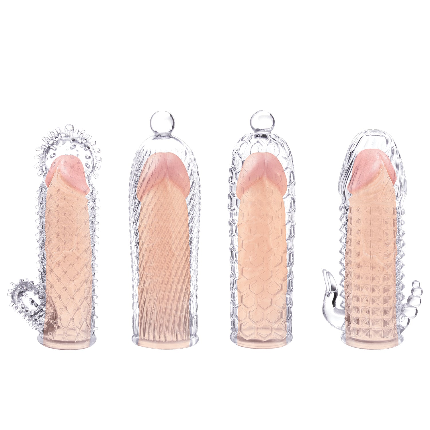 MAGIC SOFT & STRETCHY TICKLER SLEEVES - CLEAR