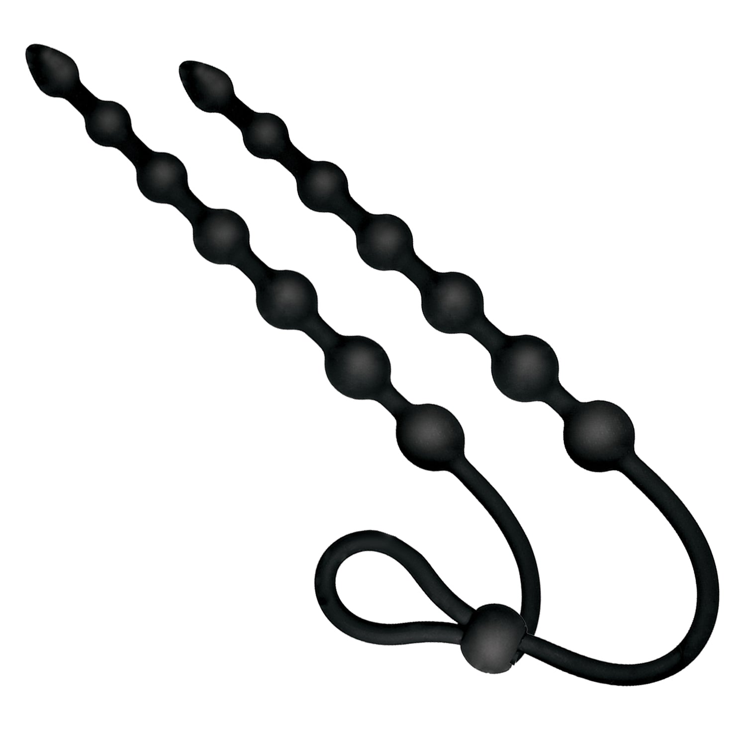 ASS-SATION DUAL SILICONE ANAL BEADS BLACK