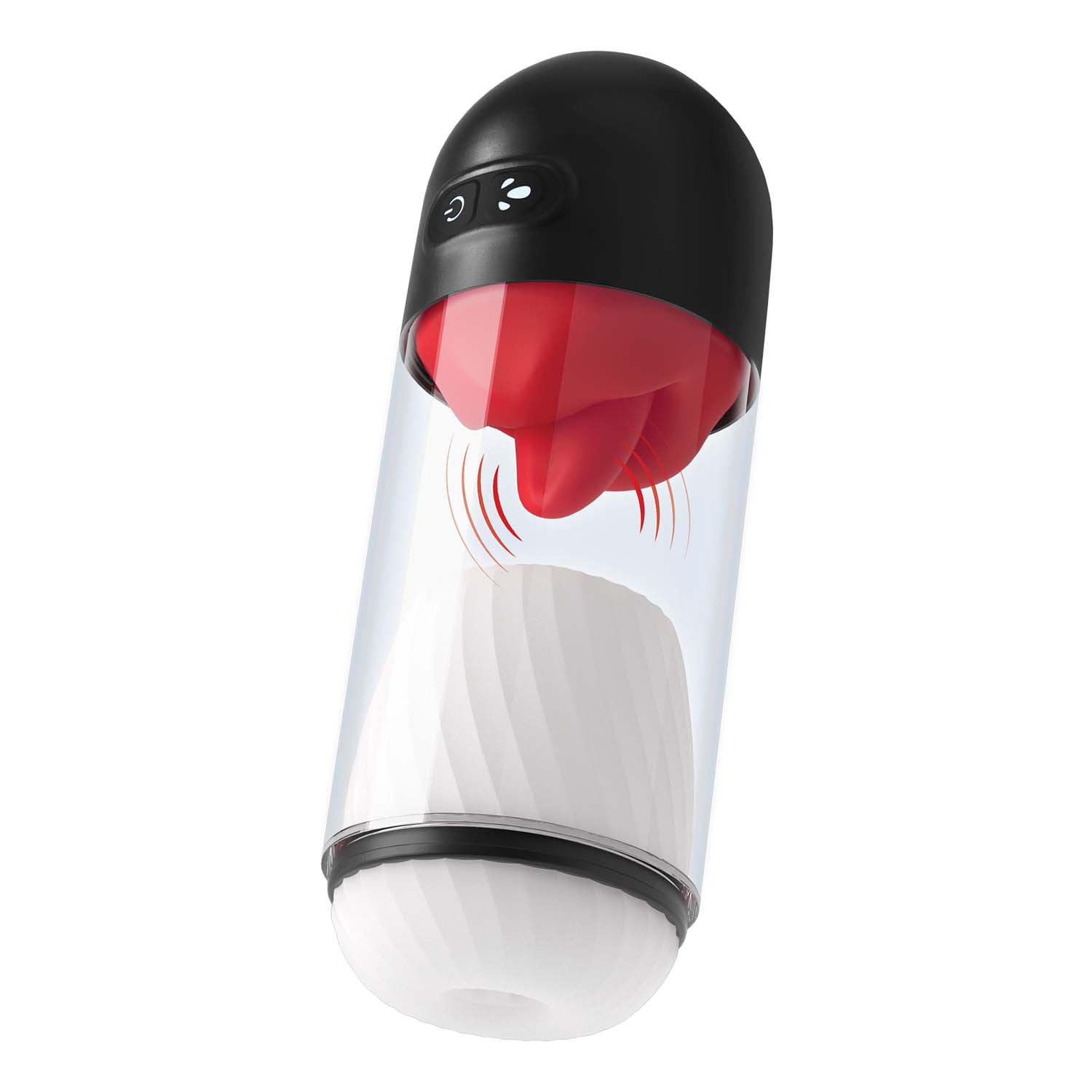 Delite Masturbator With Tongue Action – White