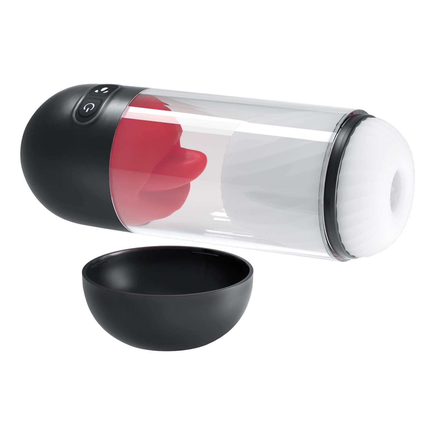Delite Masturbator With Tongue Action – White