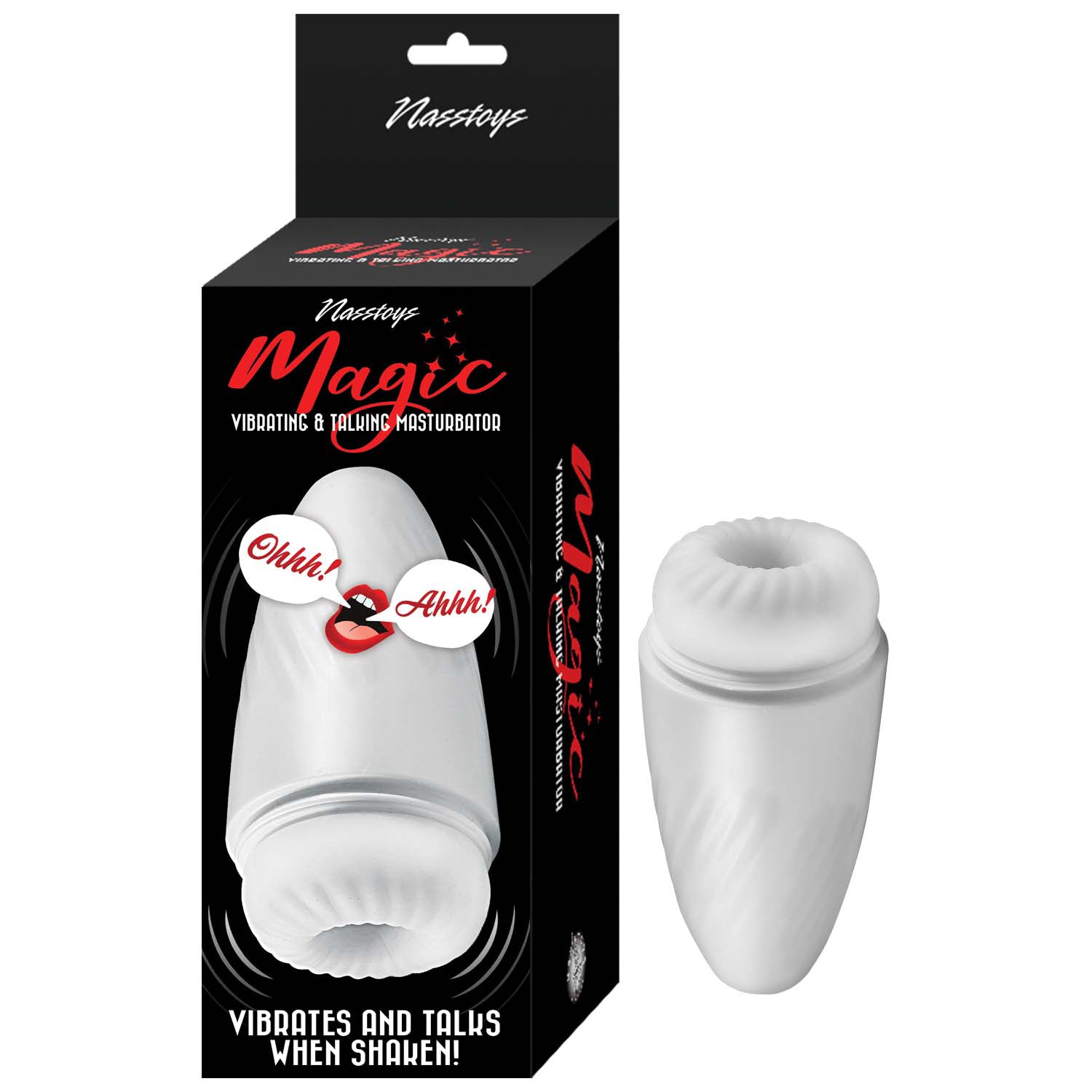 Magic Vibrating & Talking Mast – White