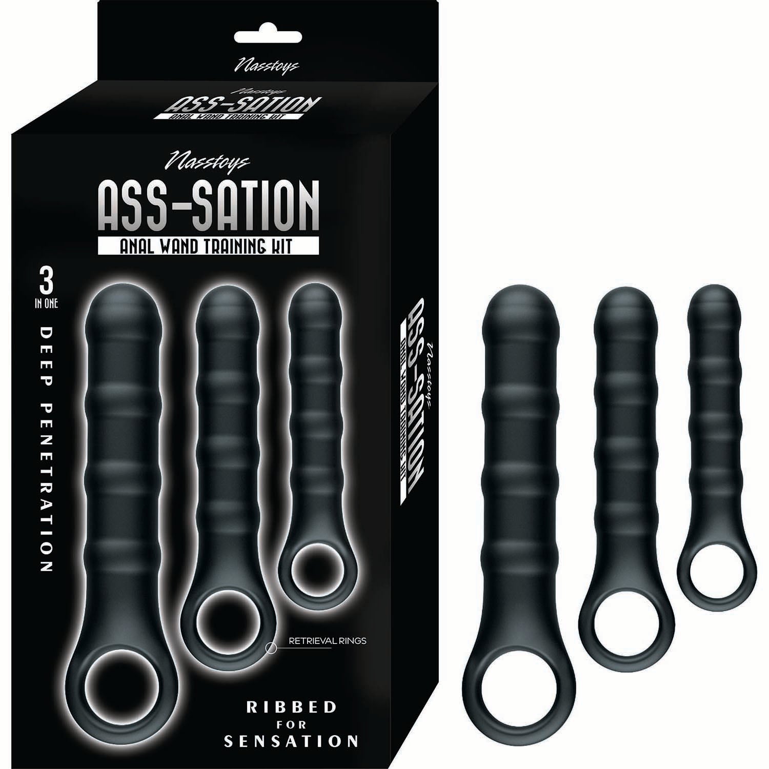 Ass-Nation Anal Wand Training Kit – Black