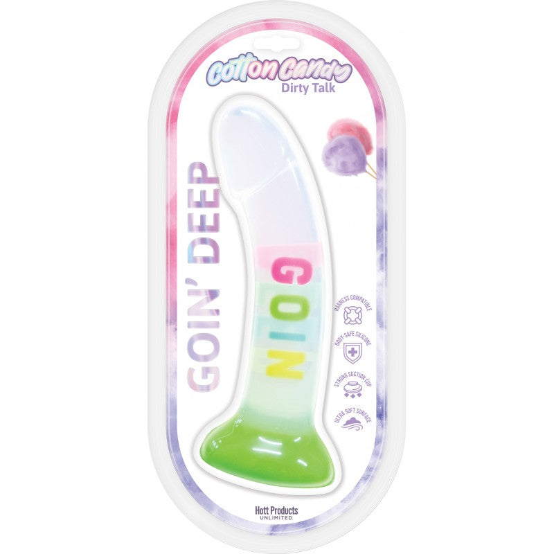 COTTON CANDY GOIN DEEP 7 DILDO SILICONE "