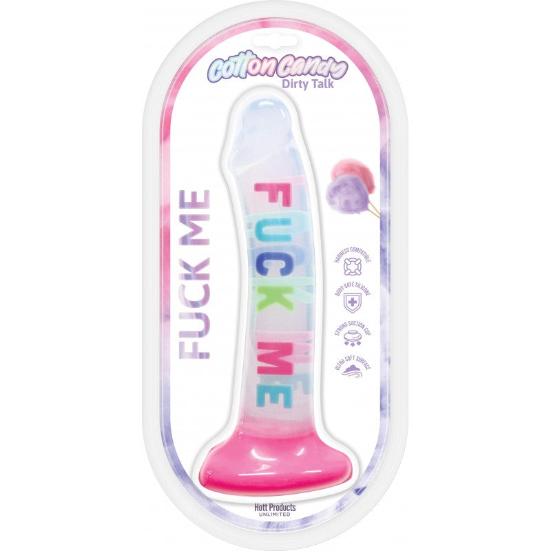 COTTON CANDY FUCK ME 8 SILICONE DILDO "