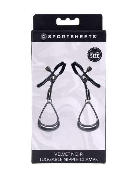 VELVET NOIR TUGGABLE NIPPLE CLAMPS