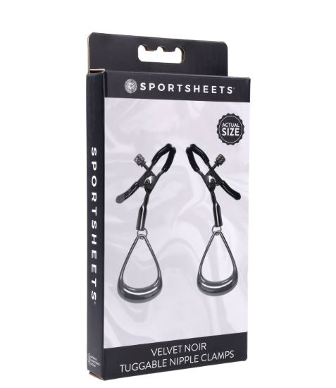 VELVET NOIR TUGGABLE NIPPLE CLAMPS