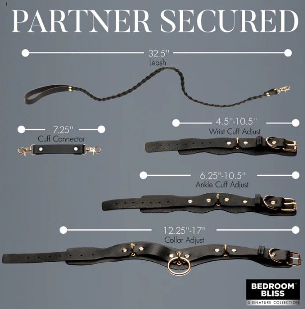 BB LOVER'S RESTRAINTS SET BLACK