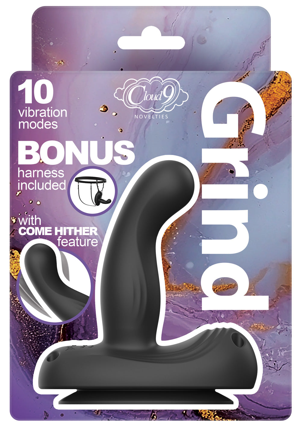CLOUD 9 GRIND INSERTABLE VIBE SUCTION CUP & HARNESS